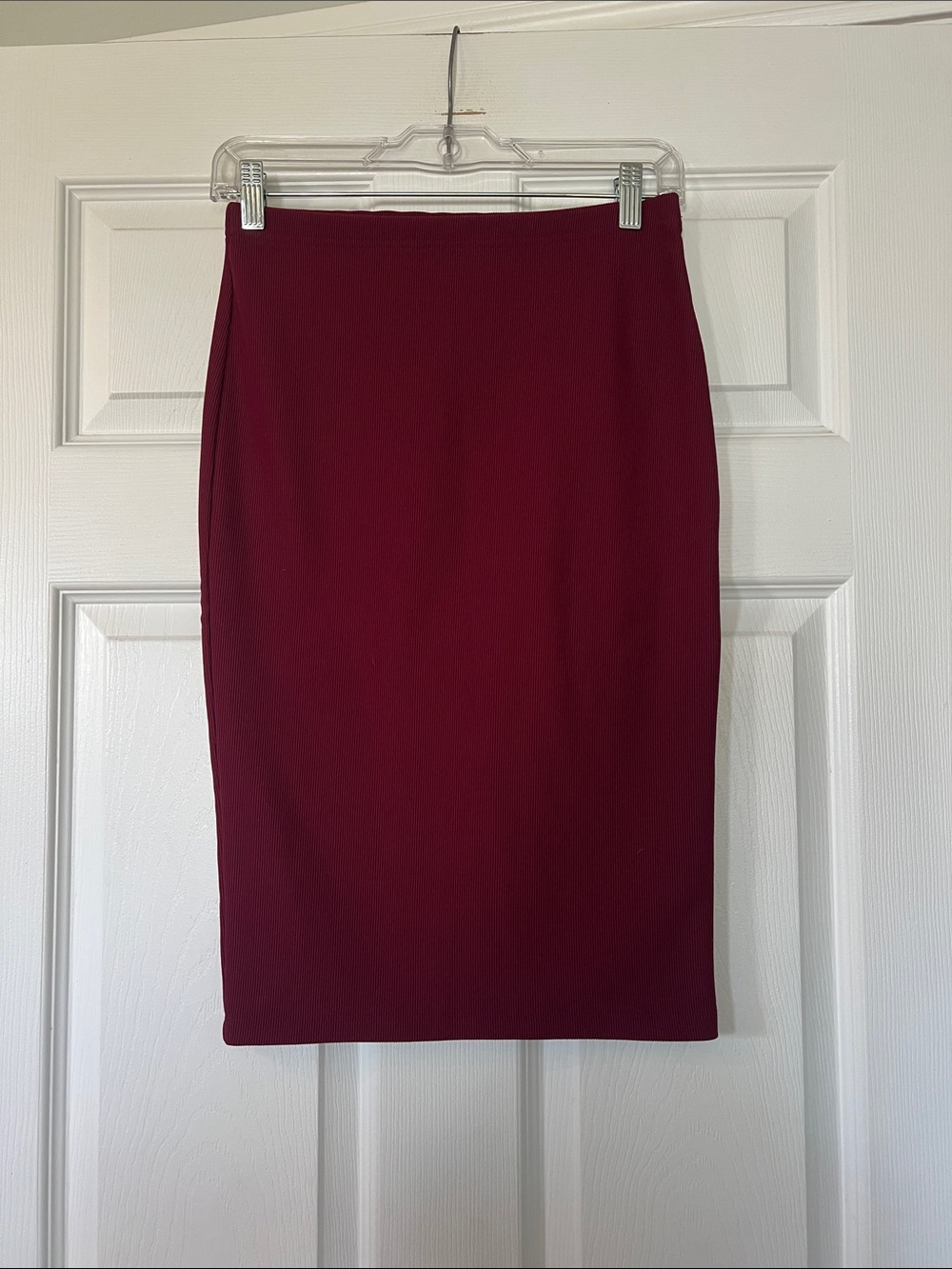 Forever 21 Maroon Pencil Skirt